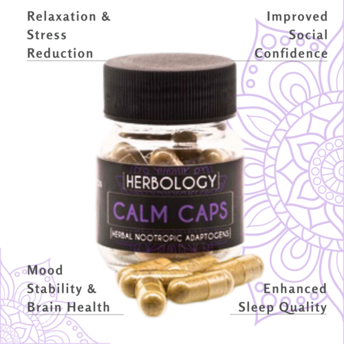 Herbology Calm Caps: A Natural Solution for Relaxation & Emotional Balance