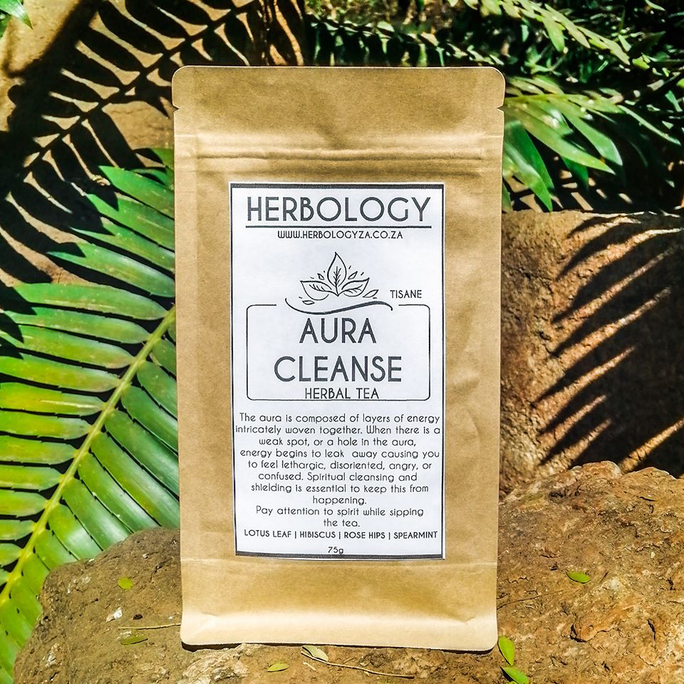 Aura cleanse herbal tea assists in repairing the aura HERBOLOGY
