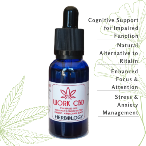 Herbology WORK CBD Oil: Natural Focus & Cognitive Support