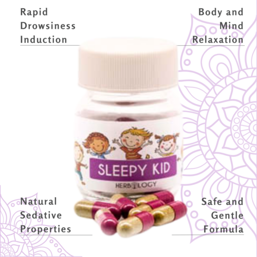 Herbology Sleepy Kid Caps: Natural Sleep Aid for Restless Nights
